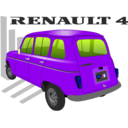 download Renault 4tl clipart image with 225 hue color
