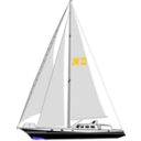 download Segelyacht clipart image with 45 hue color
