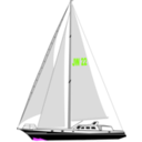 download Segelyacht clipart image with 90 hue color