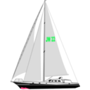 download Segelyacht clipart image with 135 hue color