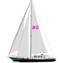 download Segelyacht clipart image with 315 hue color
