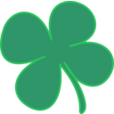 download 4 Leaf Clover clipart image with 45 hue color