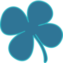 download 4 Leaf Clover clipart image with 90 hue color