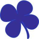 download 4 Leaf Clover clipart image with 135 hue color