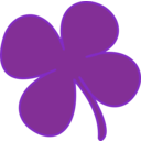 download 4 Leaf Clover clipart image with 180 hue color