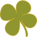 download 4 Leaf Clover clipart image with 315 hue color