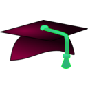 download University Hat clipart image with 90 hue color