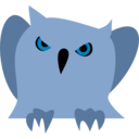 download Disappointed Owl clipart image with 180 hue color
