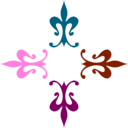 download Forestgreen Coloured Ornaments clipart image with 315 hue color