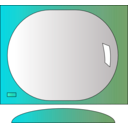 download Computer Screen Icon clipart image with 135 hue color