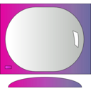 download Computer Screen Icon clipart image with 270 hue color