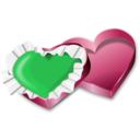 download Valentines Day Heart In A Box clipart image with 135 hue color