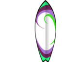 download Summer Surfboard clipart image with 90 hue color