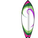 download Summer Surfboard clipart image with 270 hue color