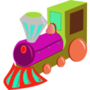 download Tren Train clipart image with 315 hue color