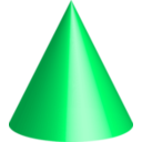 download Cone clipart image with 90 hue color