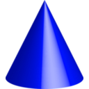 download Cone clipart image with 180 hue color