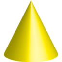 download Cone clipart image with 0 hue color