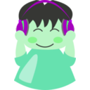 download Boy With Headphone1 clipart image with 90 hue color