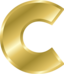 Effect Letters Alphabet Gold