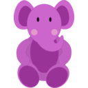download Baby Elephant clipart image with 90 hue color