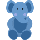 download Baby Elephant clipart image with 0 hue color