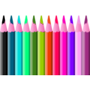 download Coloured Pencils clipart image with 315 hue color
