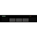 download Generic Rackmount Server clipart image with 315 hue color