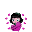 download Happy Valentine Day Smiley Emoticon clipart image with 315 hue color