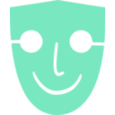 download Human Face Mask clipart image with 135 hue color