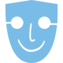 download Human Face Mask clipart image with 180 hue color