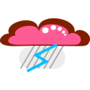 download Drakoon Thunder Cloud 1 clipart image with 135 hue color