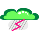 download Drakoon Thunder Cloud 1 clipart image with 270 hue color