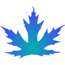 download Maple Leaf clipart image with 180 hue color