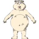 Goofy Naked Fat Guy