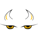 download Devils Eyes clipart image with 45 hue color