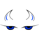 download Devils Eyes clipart image with 225 hue color