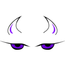 download Devils Eyes clipart image with 270 hue color