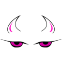 download Devils Eyes clipart image with 315 hue color