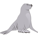 download Sea Lion clipart image with 180 hue color