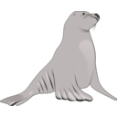 download Sea Lion clipart image with 270 hue color