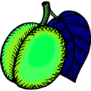 download Nectarine clipart image with 90 hue color