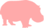 Hippo Silhouette