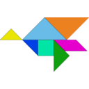 download Tangram clipart image with 0 hue color