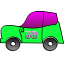 download 2d Yellow Fun Car clipart image with 90 hue color