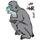 download Japanese Macaque clipart image with 135 hue color