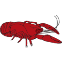 download Crayfish clipart image with 0 hue color