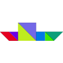 download Tangram clipart image with 45 hue color