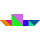 download Tangram clipart image with 90 hue color