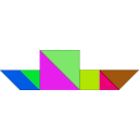 download Tangram clipart image with 270 hue color